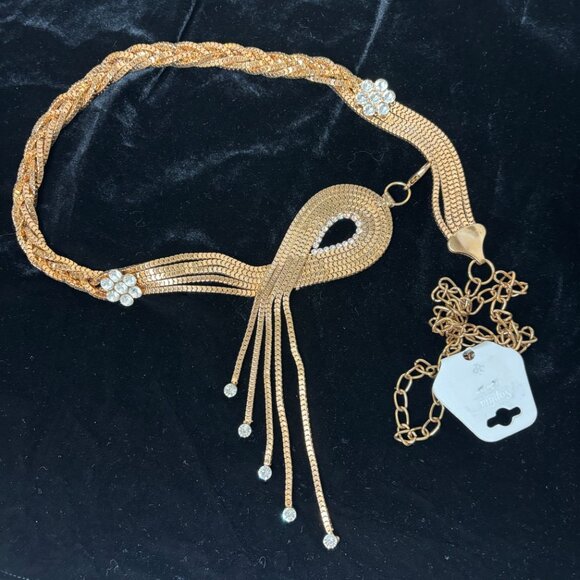 Sophia Gold Metal Jewel Vintage Belt NWT NOS - Picture 11 of 15